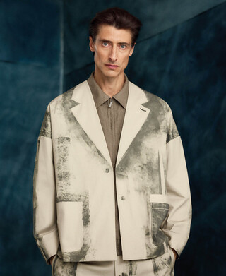 Oversize-Blazer Vintage-Effekt Herren Oversize-Blazer Vintage-Effekt Herren