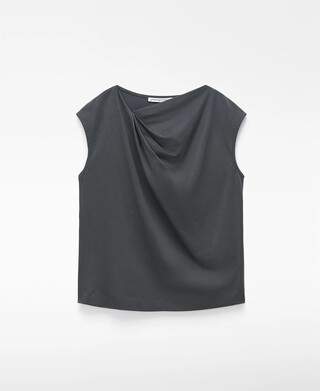 PYRATEX&reg; Spanish Cotton draped T-shirt