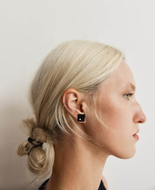 Square agate earrings woman Square agate earrings woman