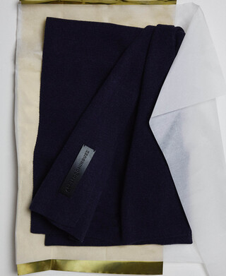 Cotton plain knit scarf man