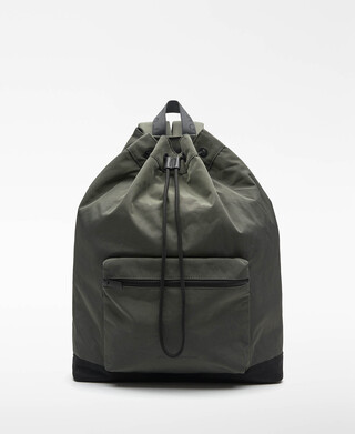 Nylon drawstring backpack