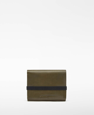 Leather tri-fold wallet