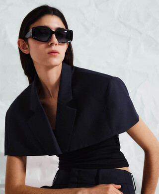 Kurzer Blazer-Cape