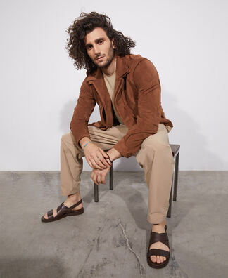 Shirt jacket in suedette Shirt jacket in suedette