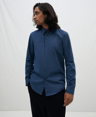 Hidden button cotton shirt Hidden button cotton shirt
