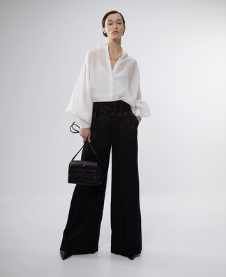 Oversize shirt with puffed sleeves Oversize shirt with puffed sleeves