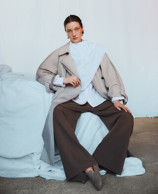 Trench effet vieilli femme