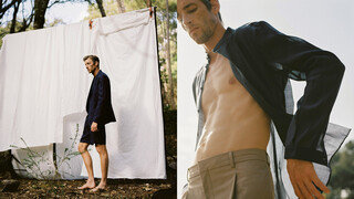 CAMISA CUELLO MAO SEMITRANSPARENTE