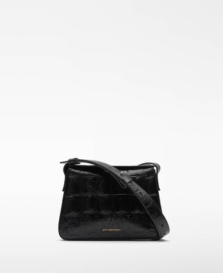 Mica croc-embossed mini bag