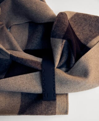 Bufanda cuadros doble faz mujer Bufanda cuadros doble faz mujer