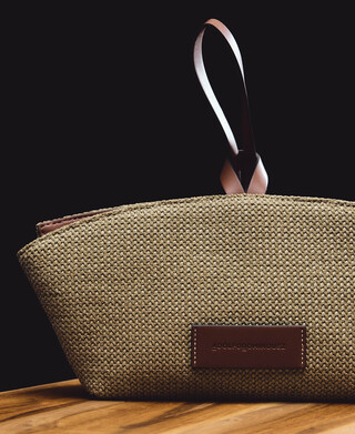 Mini bolso Eclipse textura rafia