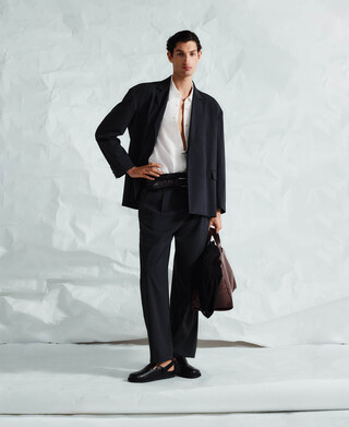 Blazer oversize rayas