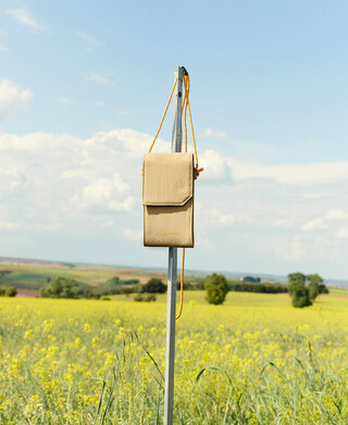 Nylon flap mobile phone holder