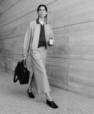 Culotte-Hose aus Leder nicht Leder