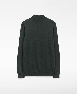 Merino wool perkins collar sweater man Merino wool perkins collar sweater man