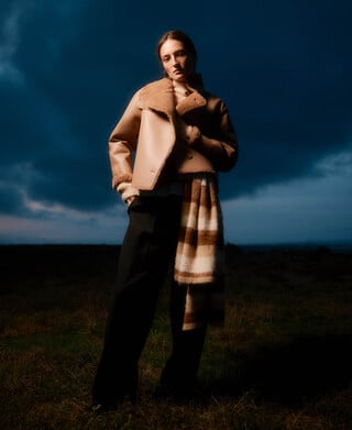 Abrigo corto Piel No Piel mujer Abrigo corto Piel No Piel mujer