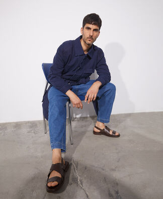 Cotton twill cargo overshirt Cotton twill cargo overshirt
