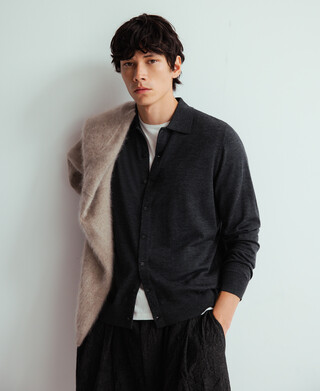 Merino wool cardigan man Merino wool cardigan man