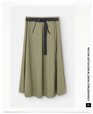Convertible skirt in recycled nylon Convertible skirt in recycled nylon