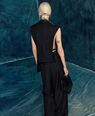 Tailored vest with open sides woman Tailored vest with open sides woman