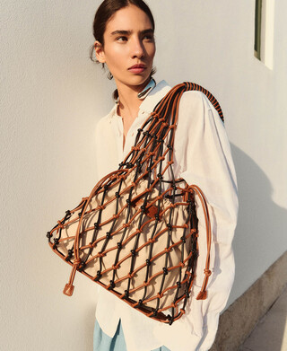 Nube knotted tubular large bag
