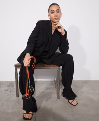 High-waisted straight trousers High-waisted straight trousers