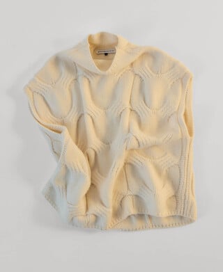 Chaleco punto ochos lana mujer Chaleco punto ochos lana mujer