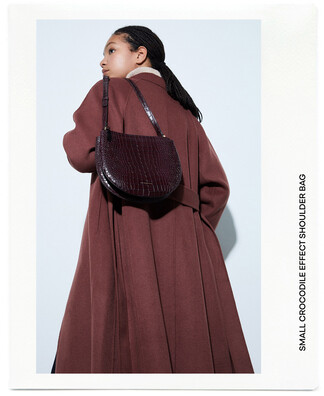 Small crocodile effect shoulder bag Small crocodile effect shoulder bag