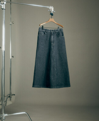 Denim cotton midi skirt Denim cotton midi skirt