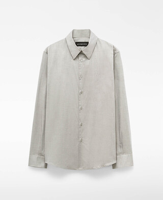 Regular fit spread collar shirt