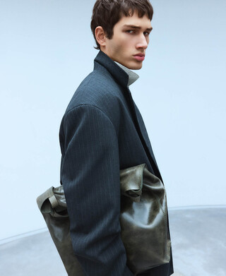 Blazer oversize rayas