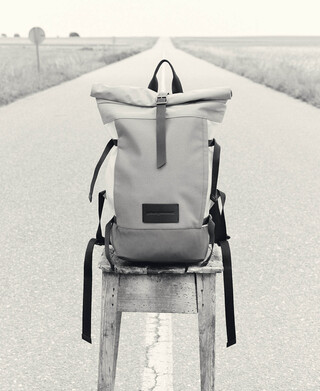 Combined roll-top backpack