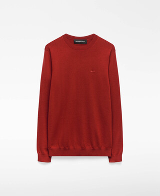 Merino wool crew collar sweater man Merino wool crew collar sweater man