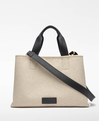 Mica canvas shopper bag