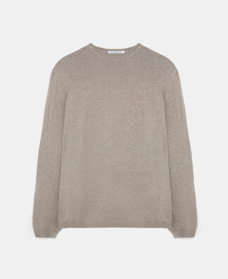 V-neck sweater in cotton and wool V-neck sweater in cotton and wool