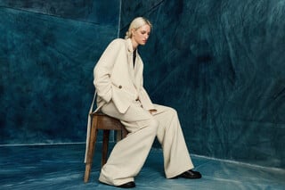 European linen blend trousers woman European linen blend trousers woman