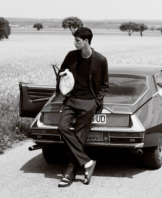 Linen tailored trousers