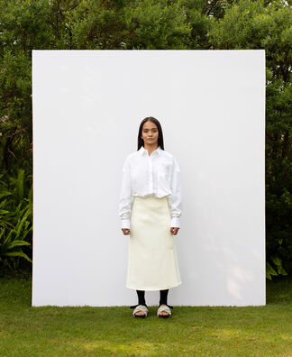 Flared skirt with side slit Flared skirt with side slit