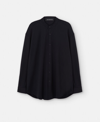 Mandarin collar knitted shirt Mandarin collar knitted shirt