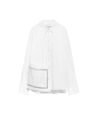 Shirt with a multiposition panel woman