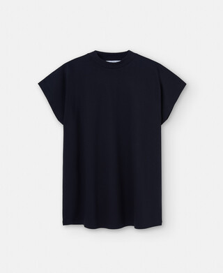 Perkins collar T-shirt in organic cotton