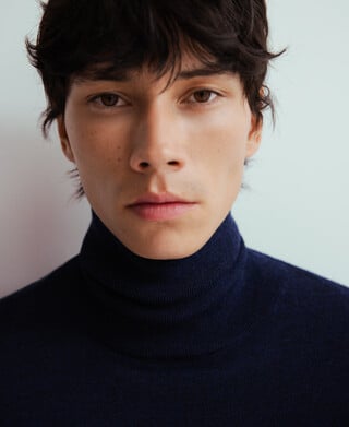 Merino wool turtleneck sweater man Merino wool turtleneck sweater man