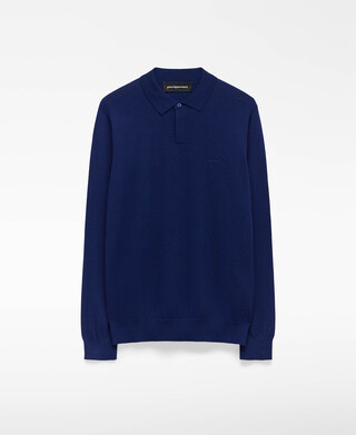 Merino wool long sleeve polo shirt man Merino wool long sleeve polo shirt man