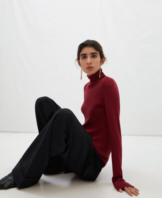 Jersey cuello vuelto en lana merino Jersey cuello vuelto en lana merino