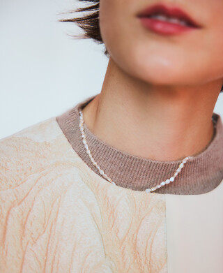 Collier perles femme