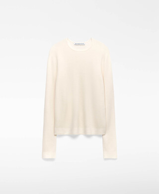 Merino wool crew collar sweater woman Merino wool crew collar sweater woman
