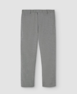 Ankle-length tailored trousers