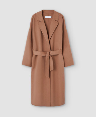 Merino wool fabric long coat Merino wool fabric long coat