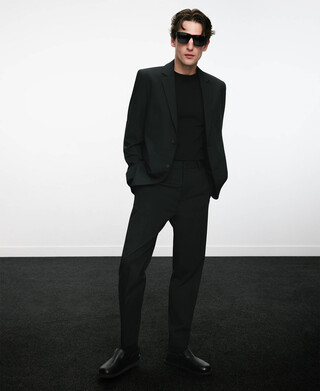 Cotton slim fit chino trousers