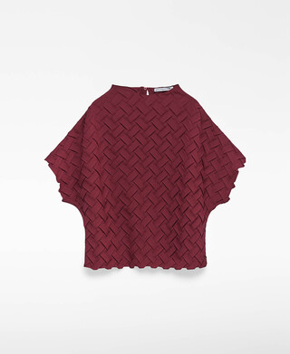 Braided fabric top woman